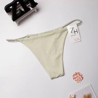 ZH.6759กางเกงชั้นในผู้หญิงจีสตริงสีพื้น บิกินี่เซ็กซี่เอวต่ำ G-String