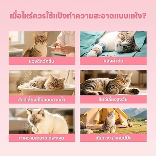 yoyopet : แป้งโรยตัวอาบแห้งสำหรับสัตว์เลี้ยง ลดกลิ่น ลดความมัน ขจัดคราบสกปรก ขนนุ่ม สุขภาพดี ปลอดภัย