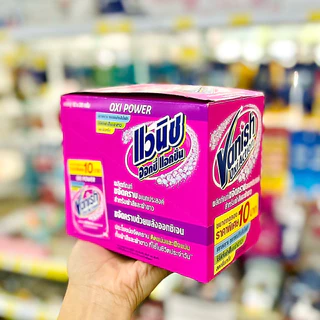 [1กล่อง 12ซอง] Vanish แวนิช ผลิตภัณฑ์ขจัดคราบอเนกประสงค์ เปลี่ยนผ้าหมองให้ขาว 12ซอง 30g.