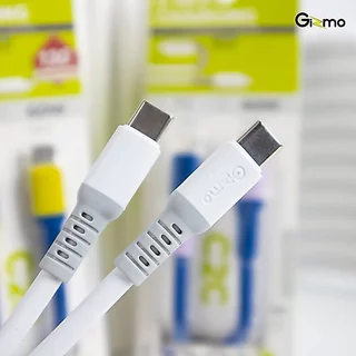 gizmo รุ่น GU-069 สายชาร์จ PD 60W พอร์ต Type-c to Type-c ชาร์จเร็ว สายอุด้ง สายงอได้ ยาว 1 ม. สีน้ำเงิน เหลือง ม่วง ขาว