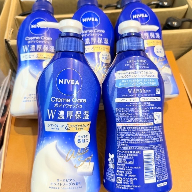 ครีมอาบน้ำ NIVEA Creme Care Body Wash กลิ่น European White Soap สูตรมอยส์เจอร์ไรเซอร์เข้มข้นจากญี่ปุ่น