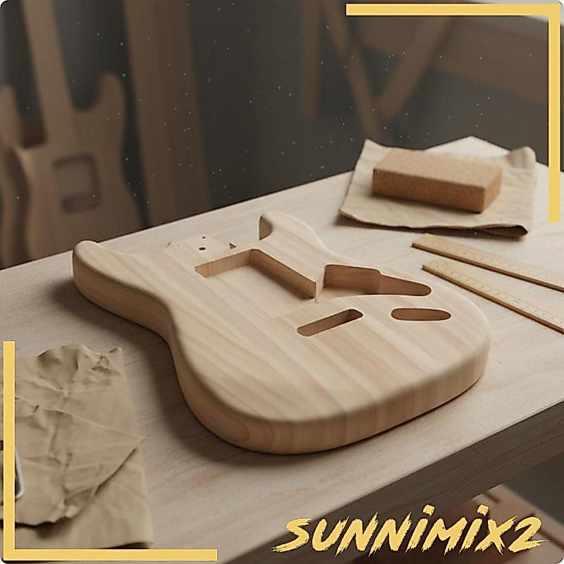 [Sunnimix2] Maple Electric Guitar Body DIY S และ T Design Guitar Body เตรียมทาสีชิ้นส่วนเครื่องดนตรี