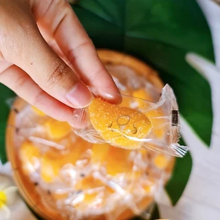 กินเพลิน✨เยลลี่มะม่วงอกร่องทอง 150 กรัม เปรี้ยวอมหวาน รสมะม่วงเต็มคำ หอม นุ่ม เคี้ยวหนึบ