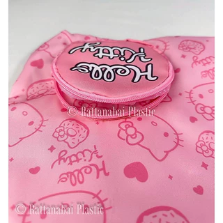 Moshi Moshi กระเป๋าช้อปปิ้ง พร้อมพวงกุญแจ ลาย Hello Kitty ลิขสิทธิ์แท้