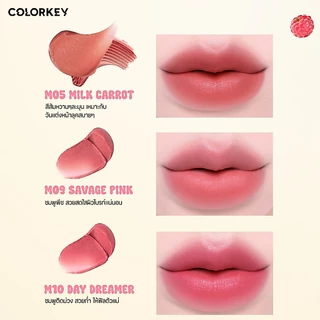 COLORKEY SILKY CREAMY MATTE LIP MUD คัลเลอร์คีย์ ชิลกี้ครีมมี่แมทท์ ลิปเนื้อแมตต์กํามะหยี่ บางเบา เบลอร่องปาก