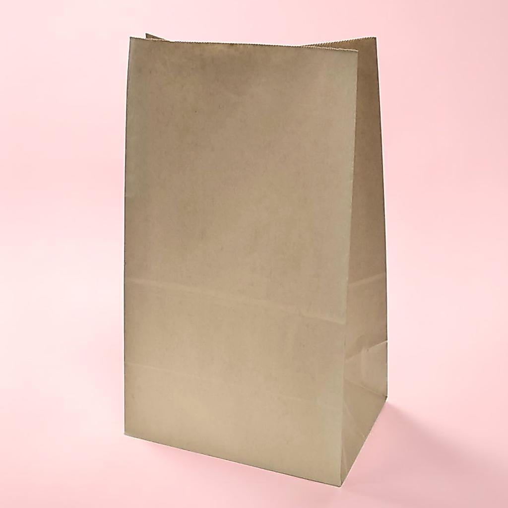Boxjourney أكياس ورقية بنية 14.5×20.5×35 سم (50 كيساً) — صورة 3