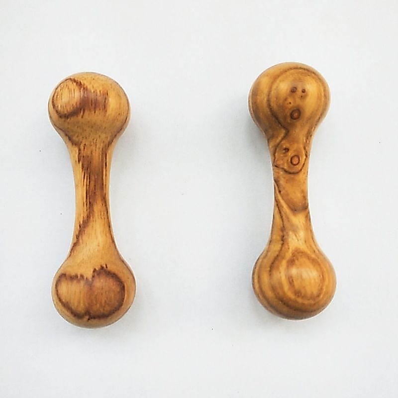 เครื่องมือกด Rosewood Fingertip Dumbbell Decompression God Small Bone Dumbbell Fingertip Dumbbell