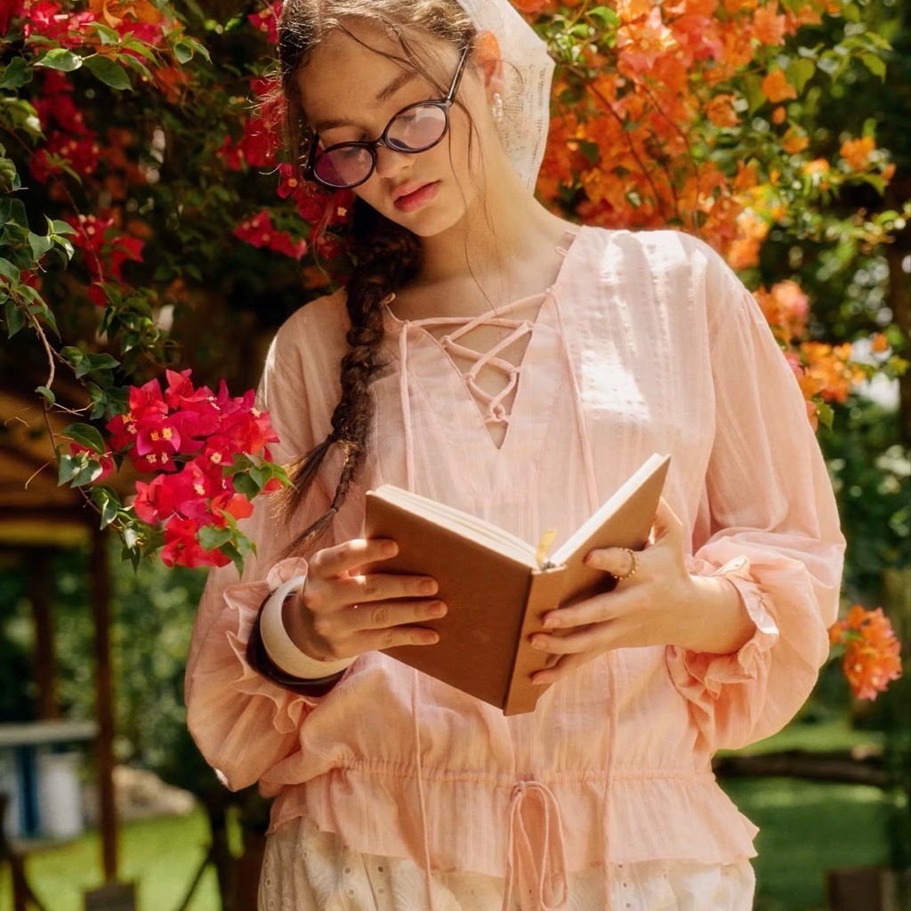 lookbooklookbook jolyne top (ชมพู)
