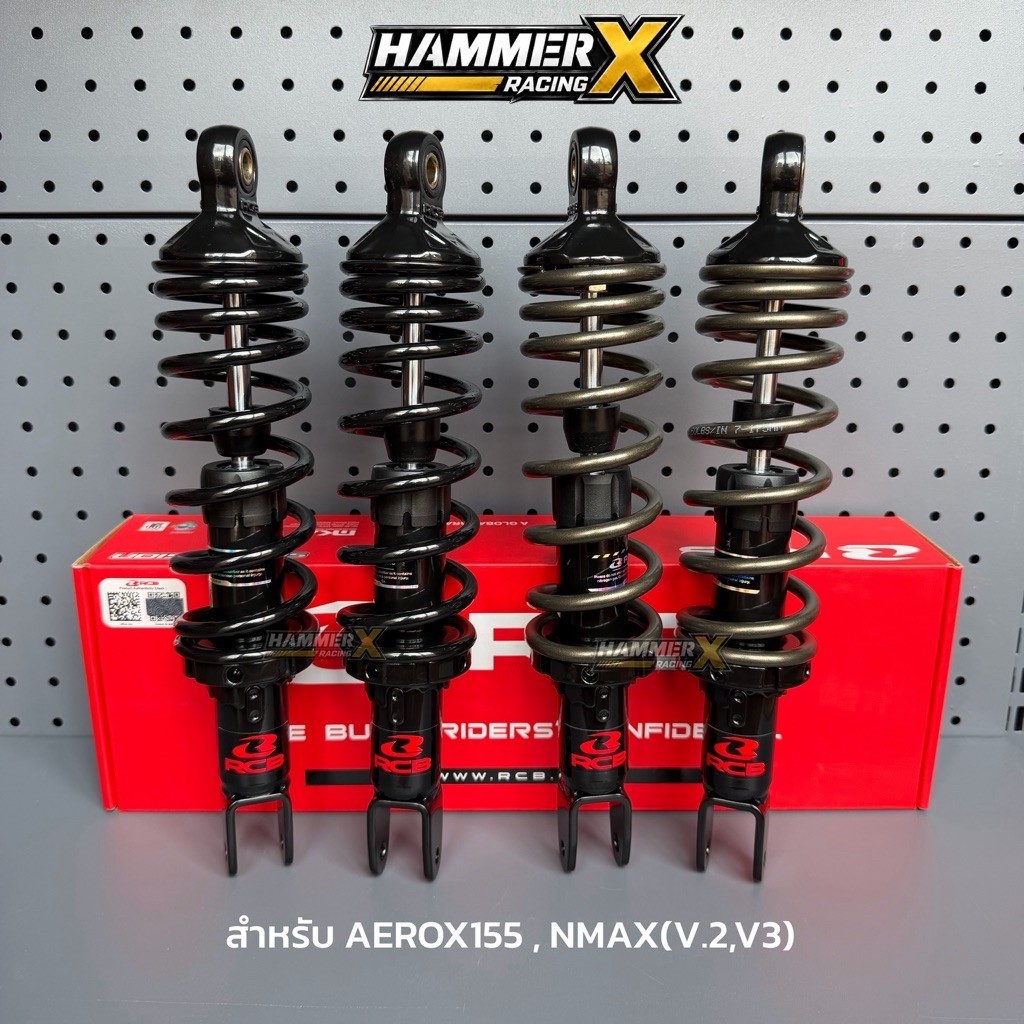 โช๊คหลัง RCB สำหรับ NMAX155ปี20-25,AEROX155 รุ่น A3 series ของแท้ 100% โช๊คnmax โช๊คaerox