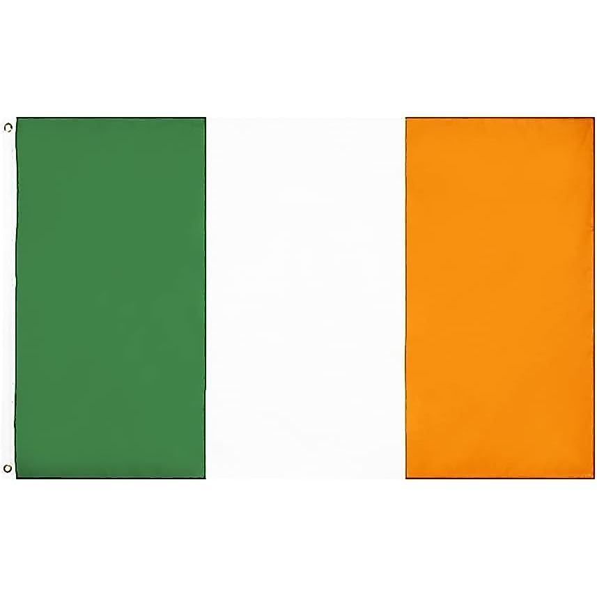 ANJOR Ireland Flag 3x5Fts Irish National Flag พร้อมทองเหลือง Grommets 3 X 5 Ft