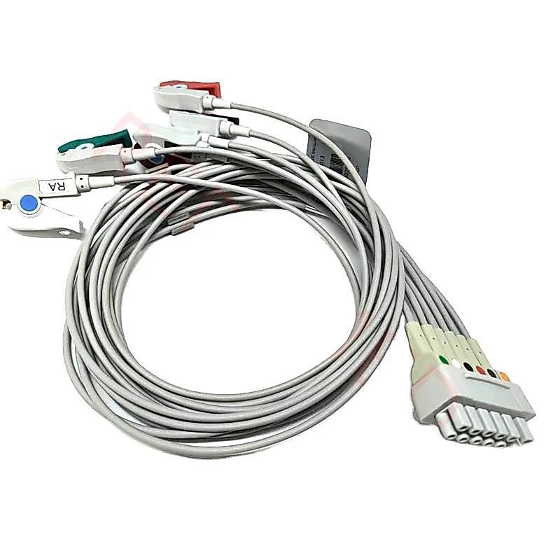 【QJ】GE  B450/B650/B850 Compatible 6-Lead ECG Telemetry Leads 421932-001