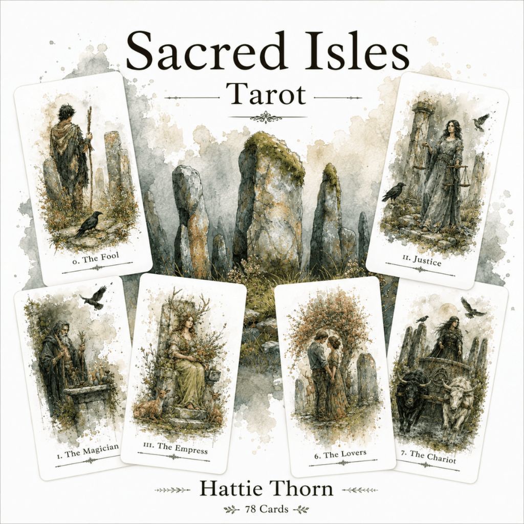 Sacred Isles Tarot ไพ่ยิปซีภาพสวยคลาสสิค ไพ่ทาโร่ต์ ไพ่ยิปซี Tarot Cards