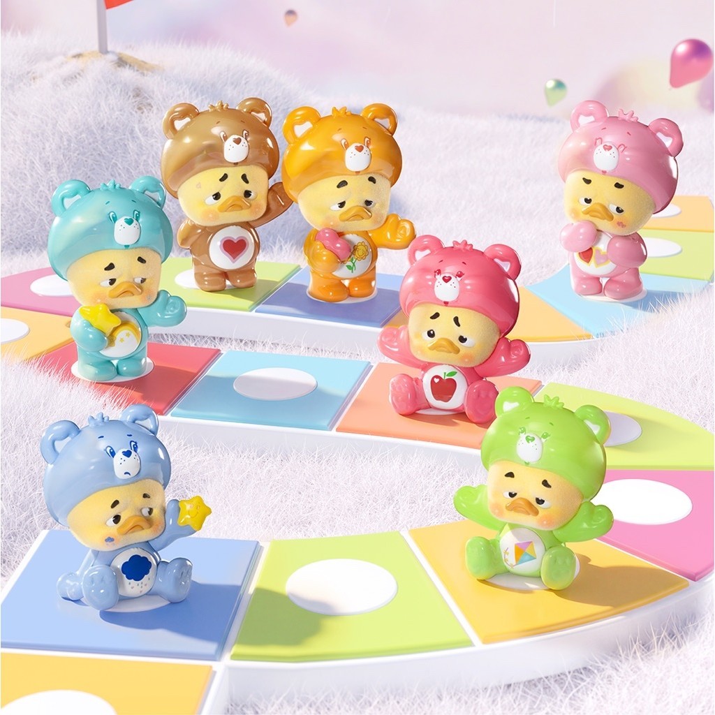 ACTIONCITY - (1 จุ่ม) Upset Duck X Care Bears Secret Wish Duck Mini Figure Blind Box