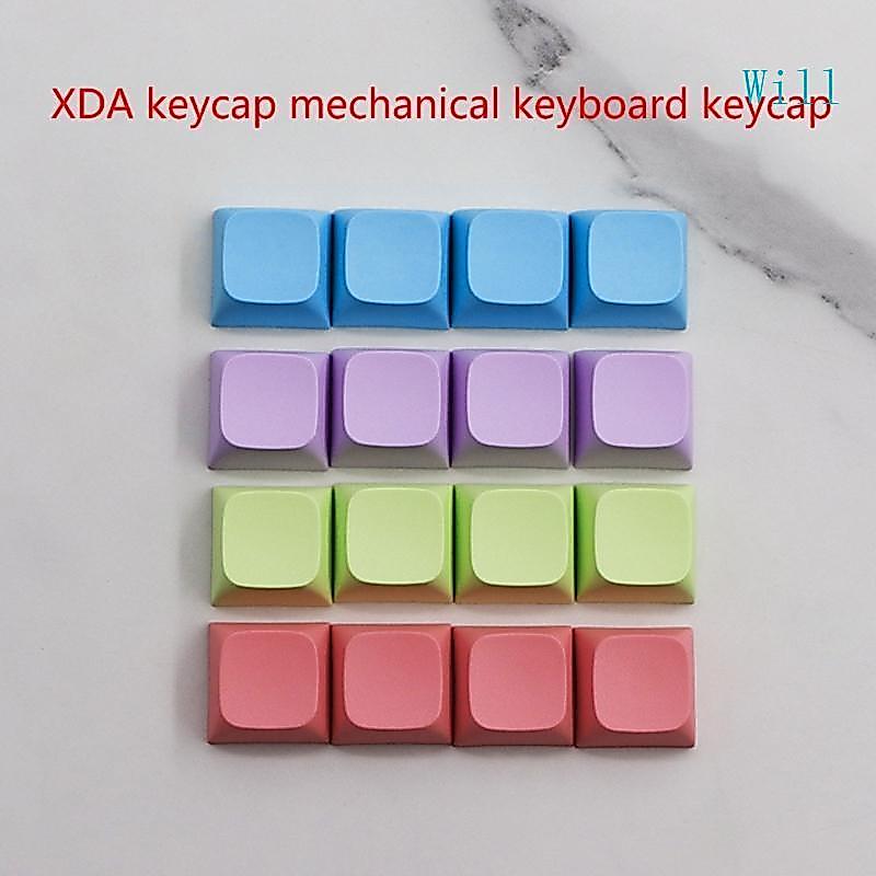 จะ 4Key Set ปรับแต่ง PBT Keycaps XDA Keycaps สําหรับคีย์บอร์ดแบบกลไกปรับปรุงความงามและ Smooth Printi