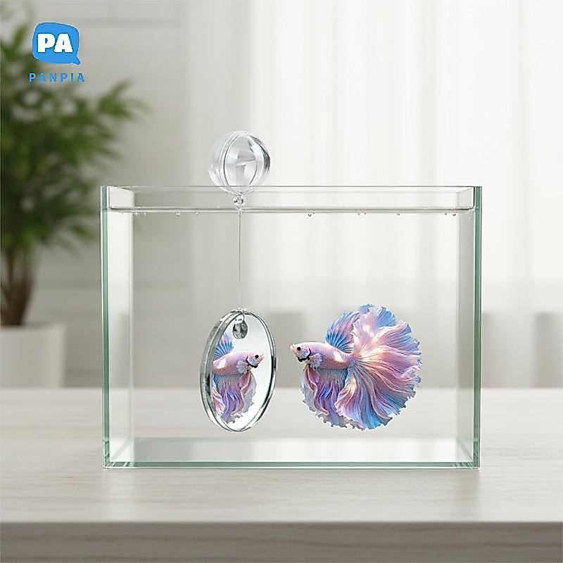 [NBI] กระจกปลาตู้ปลาในอะคริลิคออกแบบมาสําหรับปฏิสัมพันธ์ Betta Flowerhorn VN