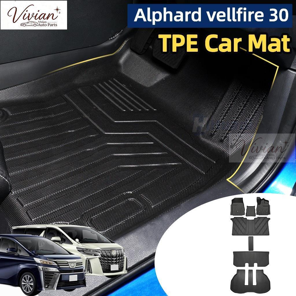 3d เสื่อรถ alphard 30 vellfire 30 (2015-2022) พรมรถยนต์ agh30 anh30 TPF พรมปูพื้นรถยนต์ พรมพรมปูพื้น