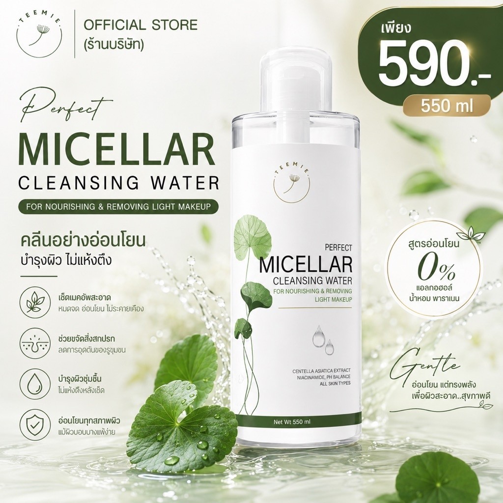 ทีมี่ไมเซล่า วอเตอร์ ขนาด 550มล.
