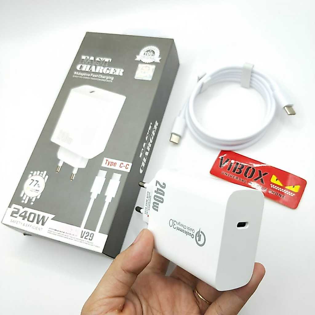 Vivo V29 240w PD Usb C Charger Set Type C ถึง Type C สายรองรับ Fast Charging Universal สําหรับสมาร์ท