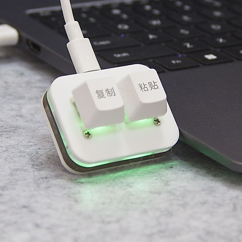 Copy Paste Keyboard Mini One-Key Custom ทางลัด RGB พร้อมคีย์บอร์ดทางการเงิน Light Hot Swap