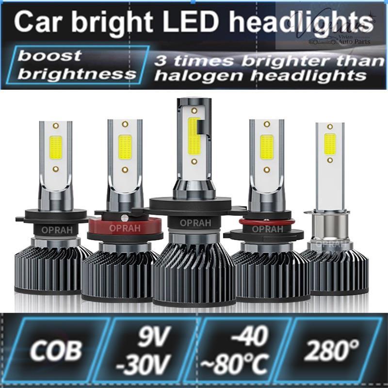 2PCS รถ H4 H11 LED ไฟหน้า 44W พลังงานสูง 16000LM Super Bright ไฟหน้ารถ H1 H7 9005/9006 กันน้ํา