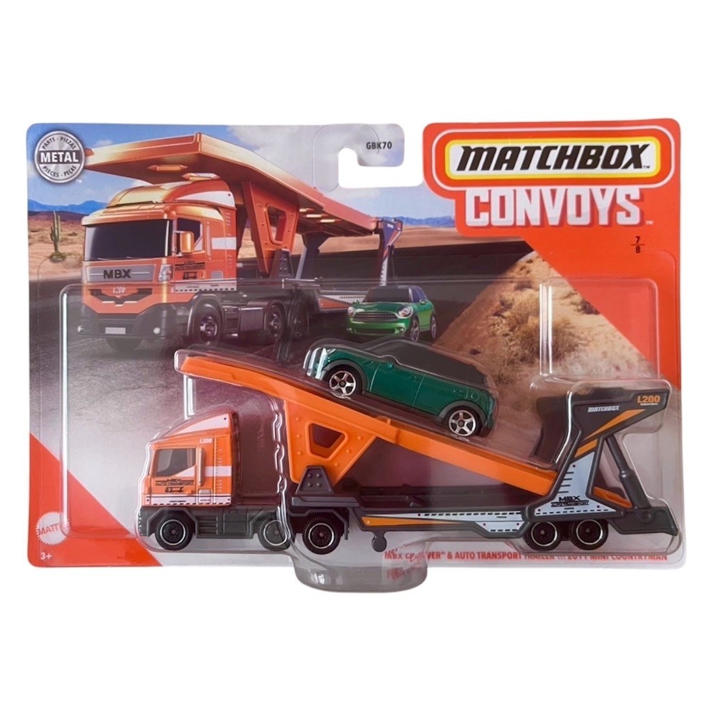 Matchbox Convoys 2011 Mini Countryman + MBX Cabover & Auto Transport Trailer