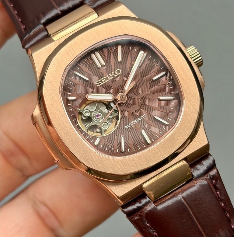 Custom Watch Natilus Open Heart NH38