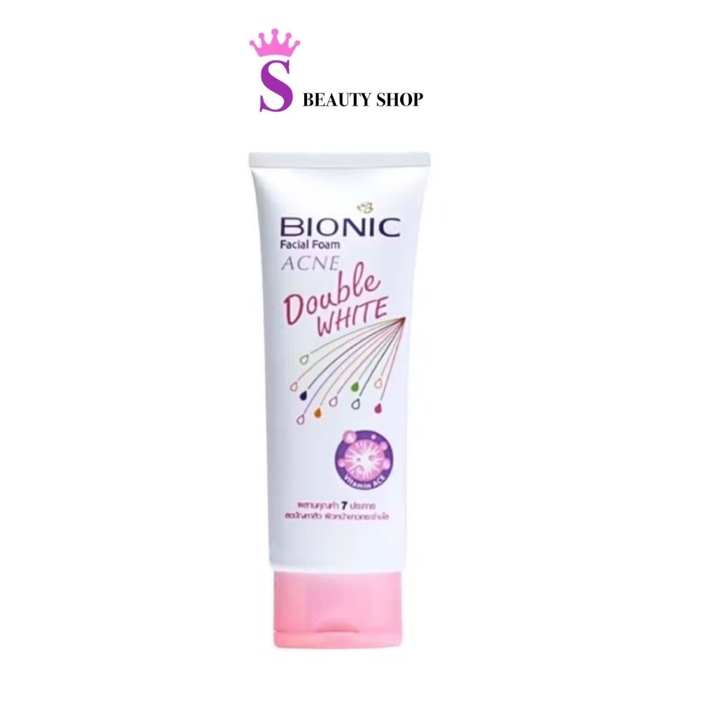 โฟมล้างหน้า ไบโอนิค เฟเชียล โฟม แอคเน่ ดับเบิ้ล ไวท์ Bionic Facial Foam Acne Double White
