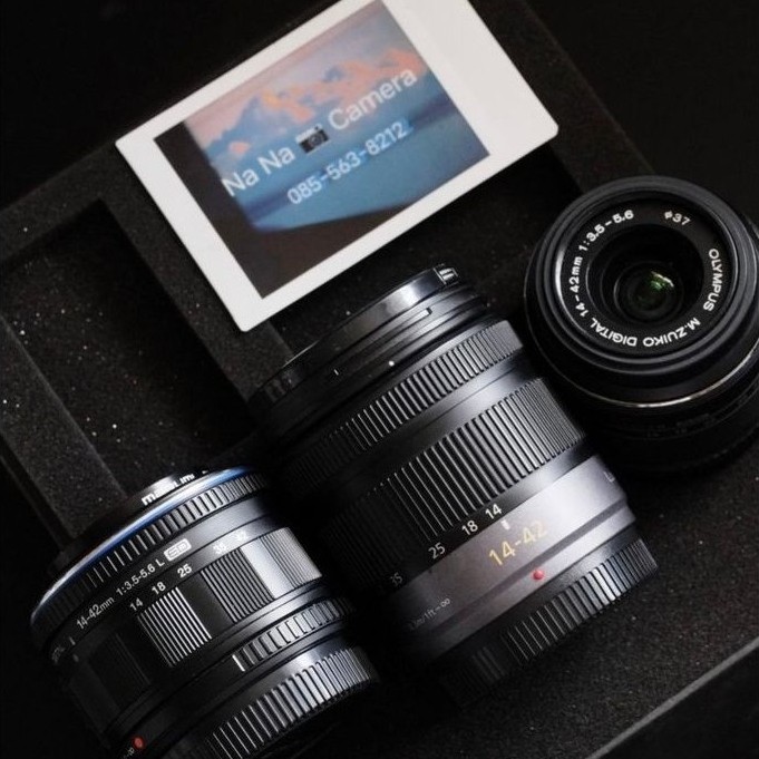เลนส์ OLYMPUS 14-42 f3.5-5.6 II R , PANASONIC LUMIX G 14-42 ASPH MEGA  O.I.S.