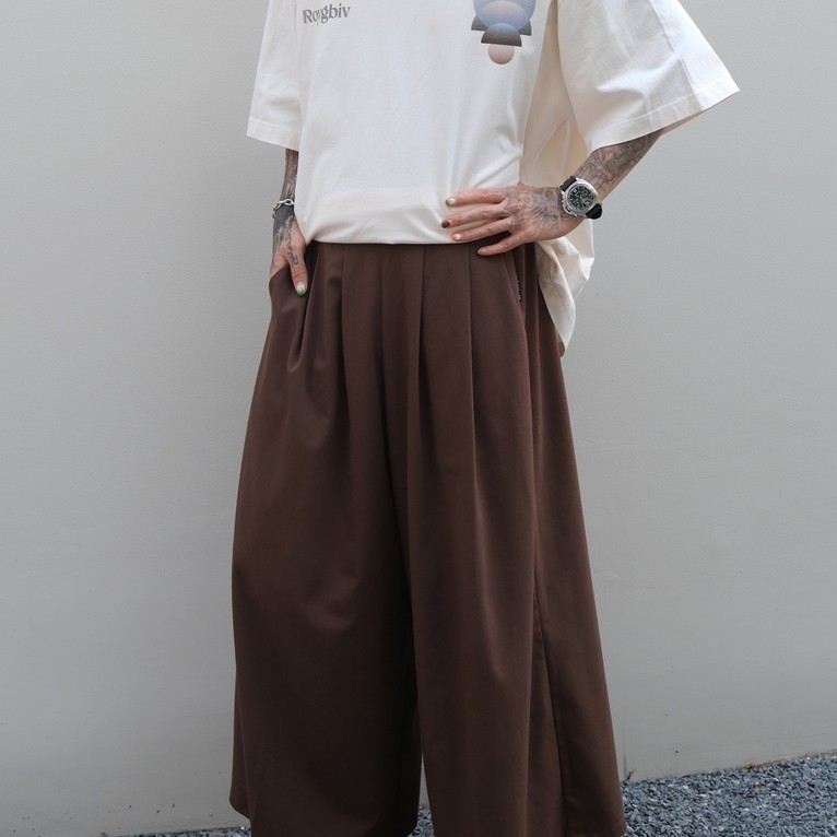 SNOWKILLER • Premium Skirt Pants • กางเกงขายาว ทรงกระโปรง ขากระบอกกว้าง ผ้าญี่ปุ่นเกรดพรีเมี่ยม