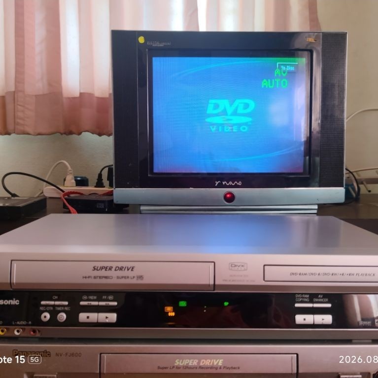 เครื่องเล่น dvd/vhs 2in1 Panasonic ใช้งานเต็ม