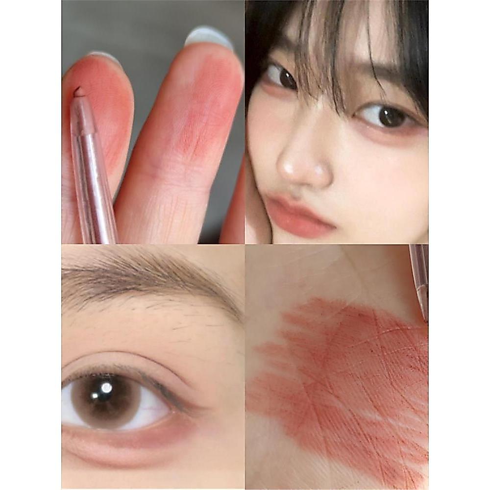eyeliner อายไลเนอร์สีน้ำตาล Nude Pink Eyeliner Gel Pen Low Saturation Pink Brown Eyelid Down to Eyel