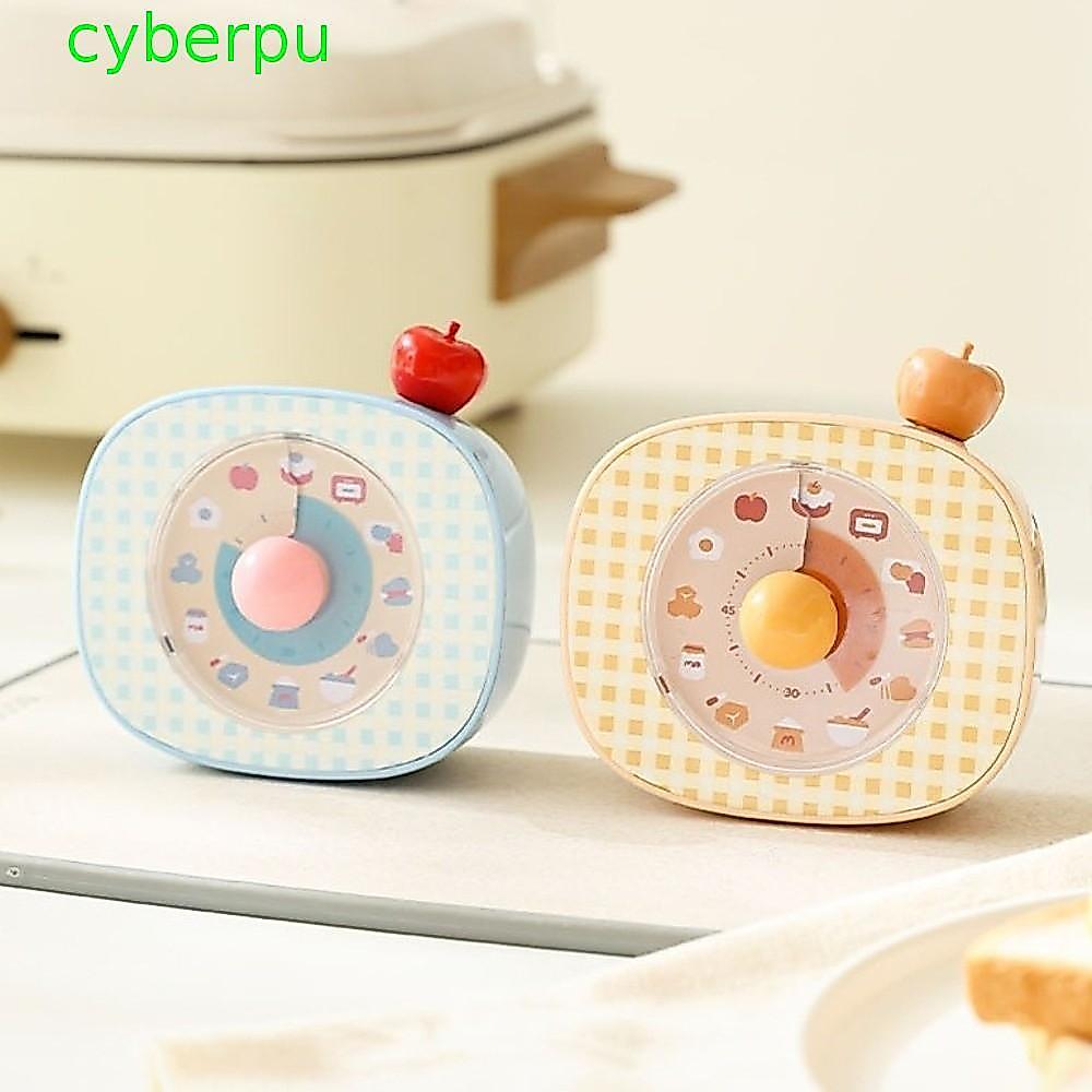 CYBERPULLSE Visual Timer, Magnetic 60-Minute Counting Clock, มัลติฟังก์ชั่น Ultra Silent Cartoon Visualization Kitchen Mechanical Timer Self Discipline
