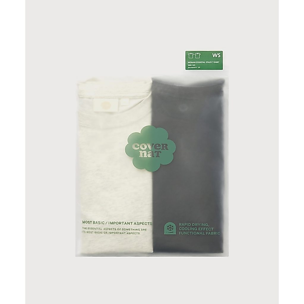 COVERNAT تيشيرت نسائي Cool Cotton Essential ‏(قطعتان) — صورة 3
