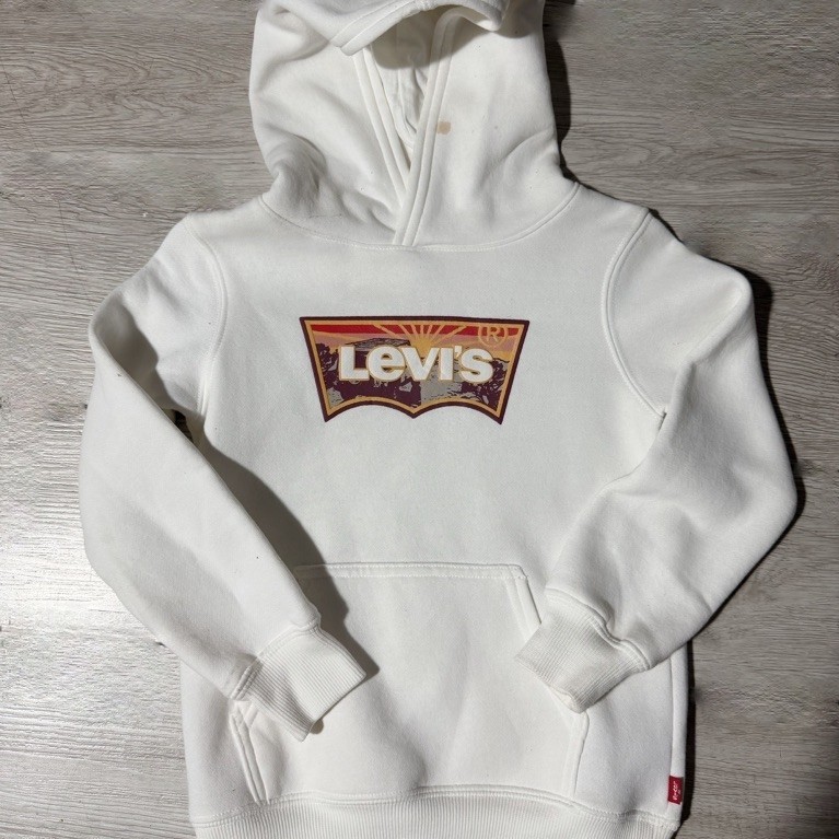 เสื้อฮู้ดดี้เด็กเล็กผู้ชาย LEVIS สี LEVIS EGRET (มือ2) สภาพดีมาก