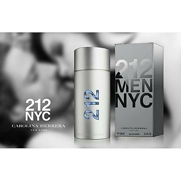 Carolina Herrera 212 Men NYC EDT 100 ml.กลิ่นหอมของผู้ชาย ของแท้ 100%