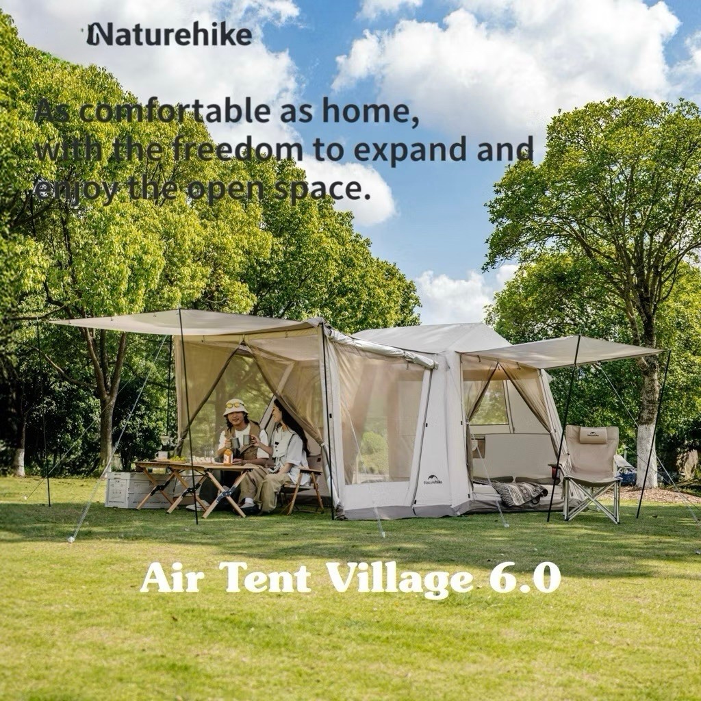 รุ่นใหม่!! Air Village 6.0 Tent N เต็นท์เสาลม ขนาด 3-4 คน มีให้เลือก 2 ขนาด (มีห้องเสริม)[9]