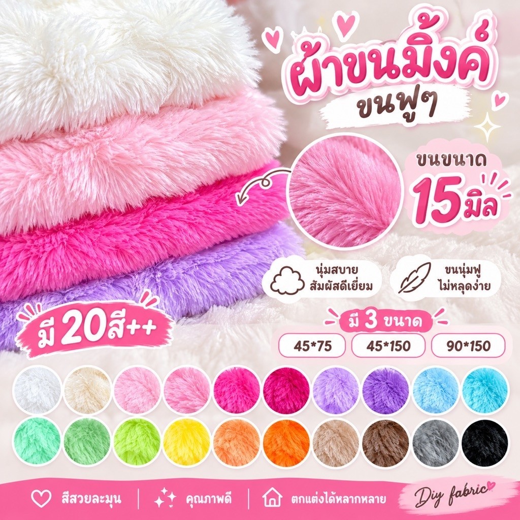 พร้อมส่ง ผ้าขนมิ้งค์ อุปกรณ์ถ่ายรูป กำมะหยี่ คลุม​โต๊ะ​ พรม​ มี 2 ขนาด มี 18 สี อุปกรณ์ถ่ายรูป พร๊อพ รีวิว ฉากหลัง