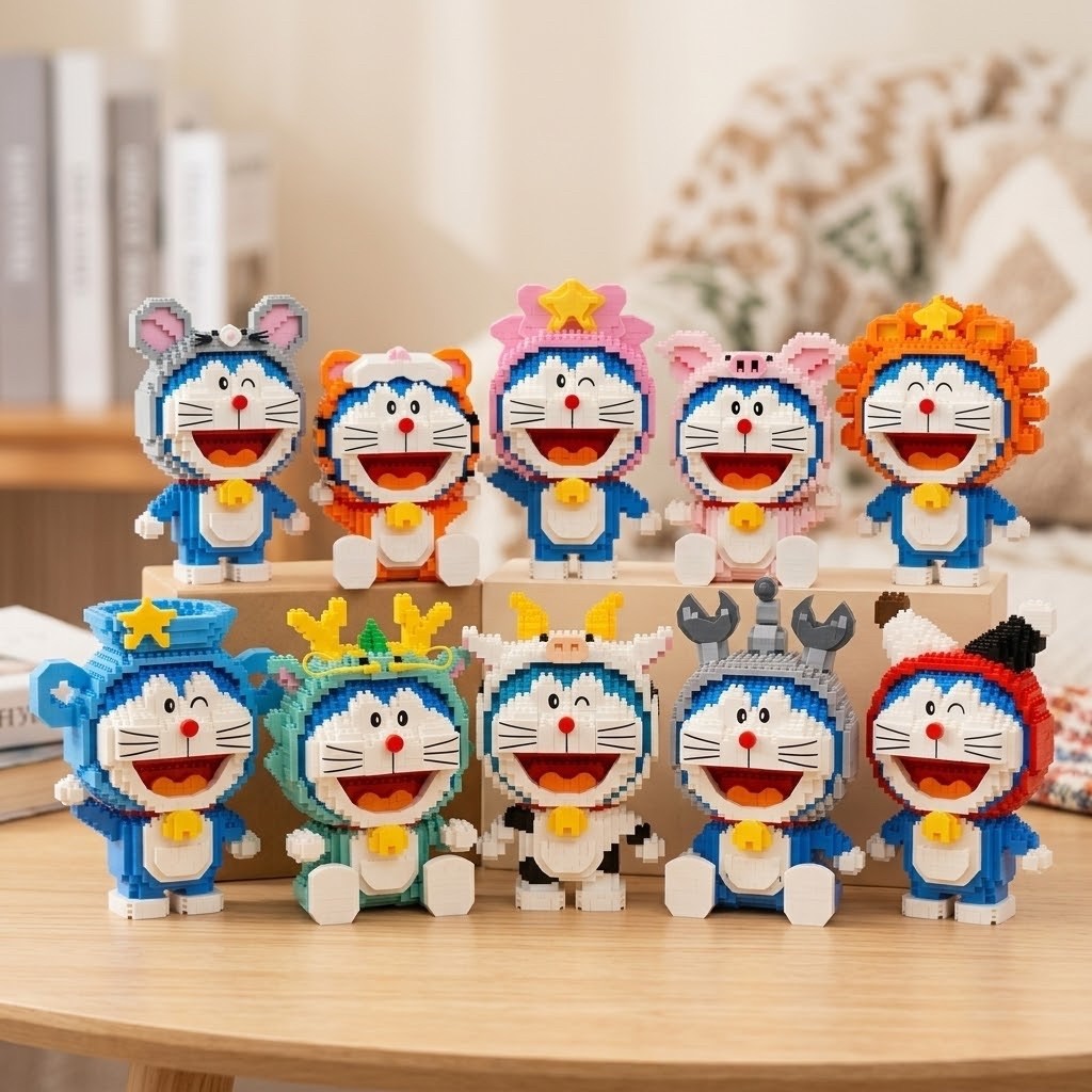 พร้อมส่ง🇹🇭 Blocks Doraemon ลิขสิทธิ์แท้ Balody บล็อค ตัวต่อ โดเรม่อน ราศี นักษัตร นาโนบล็อค ตัวต่อ ของขวัญ โดราเอม่อน