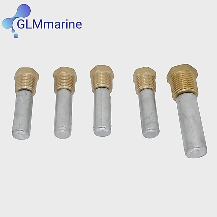 119773-92600 Ant-Corrosive Zinc Anode Kit for Yanmar 4LHA 6LP A 6LY Series Engines Oil Cooler Marin