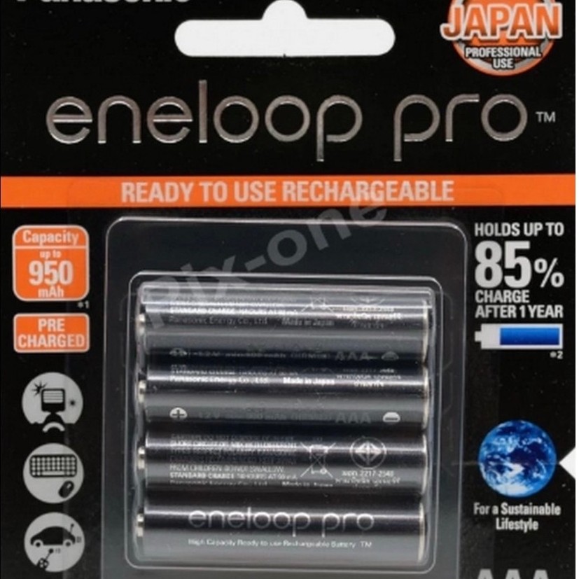 ถ่านชาร์ท PANASONIC ENELOOP PRO ขนาด 3A 950 mAh แพ็ค 4 ก้อน