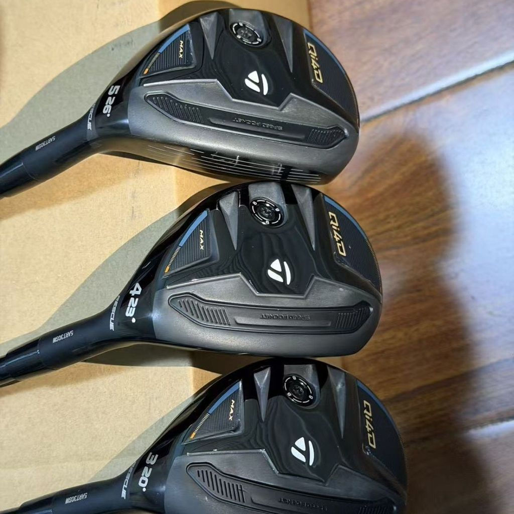 Qi4D‐MAX Men Golf Hybrid Club ทางไกลสูง Forgiveness Utility Rescue Club ขวามือกอล์ฟคลับอุปกรณ์เสริม