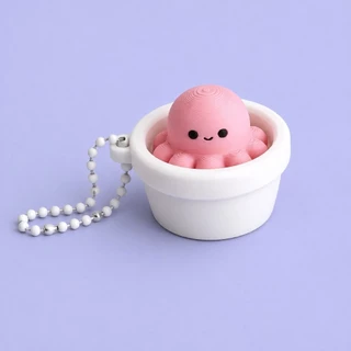 Clilk Click – Tiny Pot Friends พวงกุญแจสัตว์จิ๋วในกระถาง ของเล่นกดคลิก Clicker งาน 3D Print 🐶🐥🐷🐙🐑