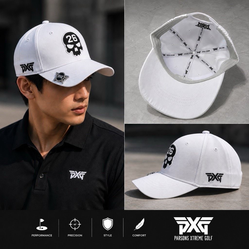 หมวกกอล์ฟมีมาร์ค PXG golf hat With Golf Ball Marker

