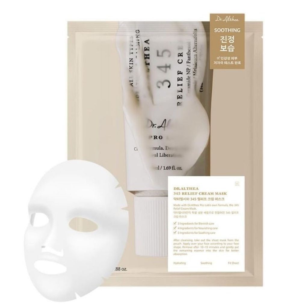 Dr.Althea 345 Relief Cream mask ดร.อัลเทีย 345 ครีมมาส์ก 4ea