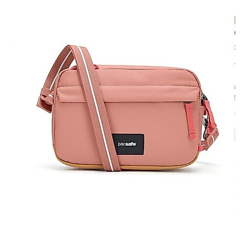 กระเป๋า pacsafe รุ่น GO Crossbody สีใหม่ล่าสุด สีชมพู Rose , สีฟ้า Fresh Mint