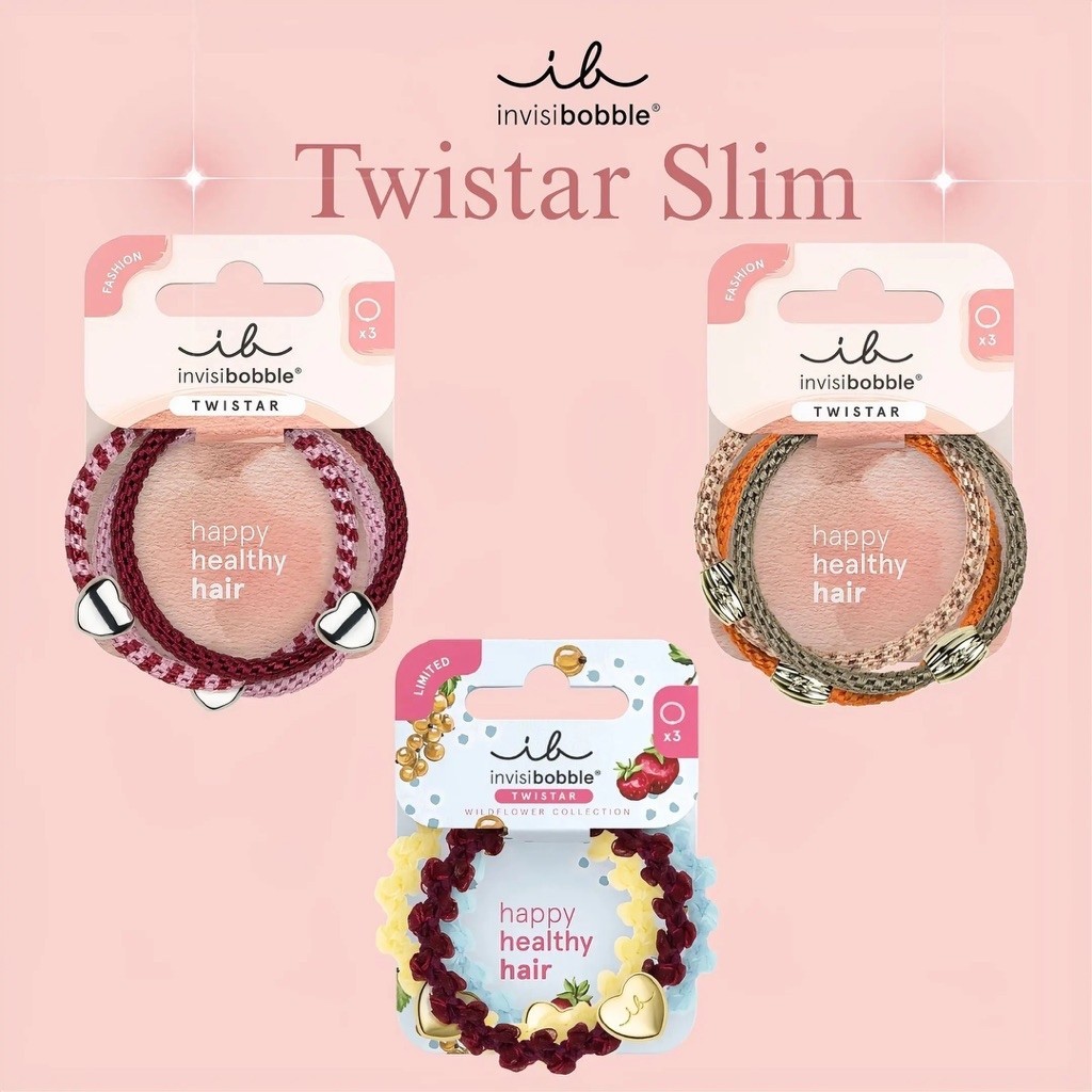 คอลใหม่💓 INVISIBOBBLE ยางรัดผมผ้าถัก TWISTAR Slim