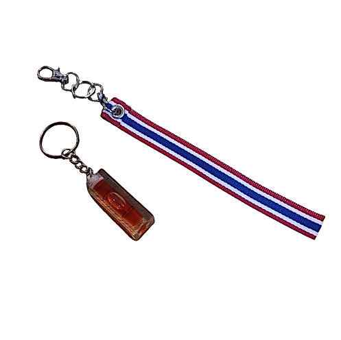 MC2TAG TG005 WATER LEVEL RED THAILAND TAG Key Chain พวงกุญแจ ริบบิ้น ไทย Tec40store #mc2tag