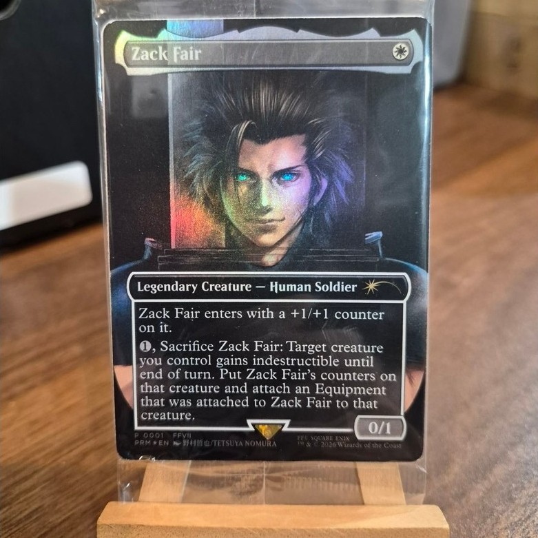 [MTG] Zack Fair [PRM] [WHITE] [RARE] [FOIL] [ENG] (การ์ดเมจิค / Magic the Gathering) [sealed]
