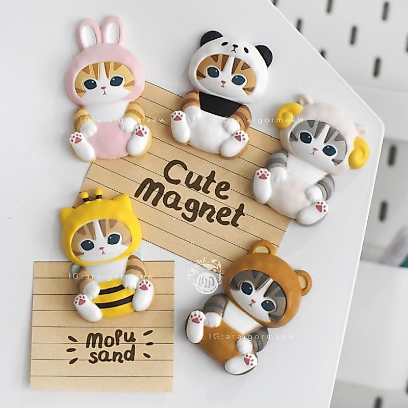 🐝พร้อมส่ง🐝ของแท้ Bandai Namco🇯🇵💯 กาชาปองญี่ปุ่น แม่เหล็กติดตู้เย็น Mofusand Animal Magnet