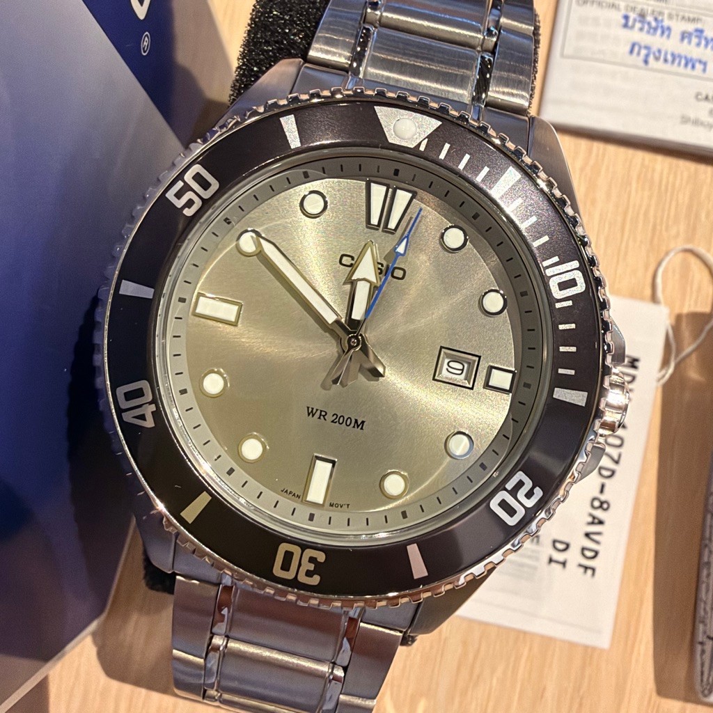 Casio นาฬิกา ผู้ชาย รุ่น MDV-107D-8AVDF ของแท้